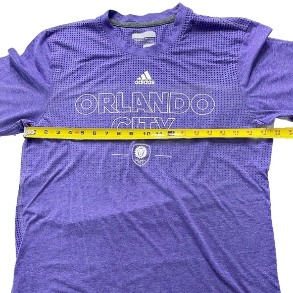Adidas ORLANDO CITY Aeroknit Men’s Soccer Long Sleeve Pullover Large Purple - Picture 4 of 6